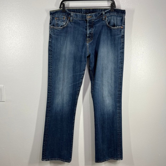 Vtg. 90s Lucky Brand Jeans 40x34 Long  Made in USA Denim Pants By Gene Montesano - Picture 1 of 10